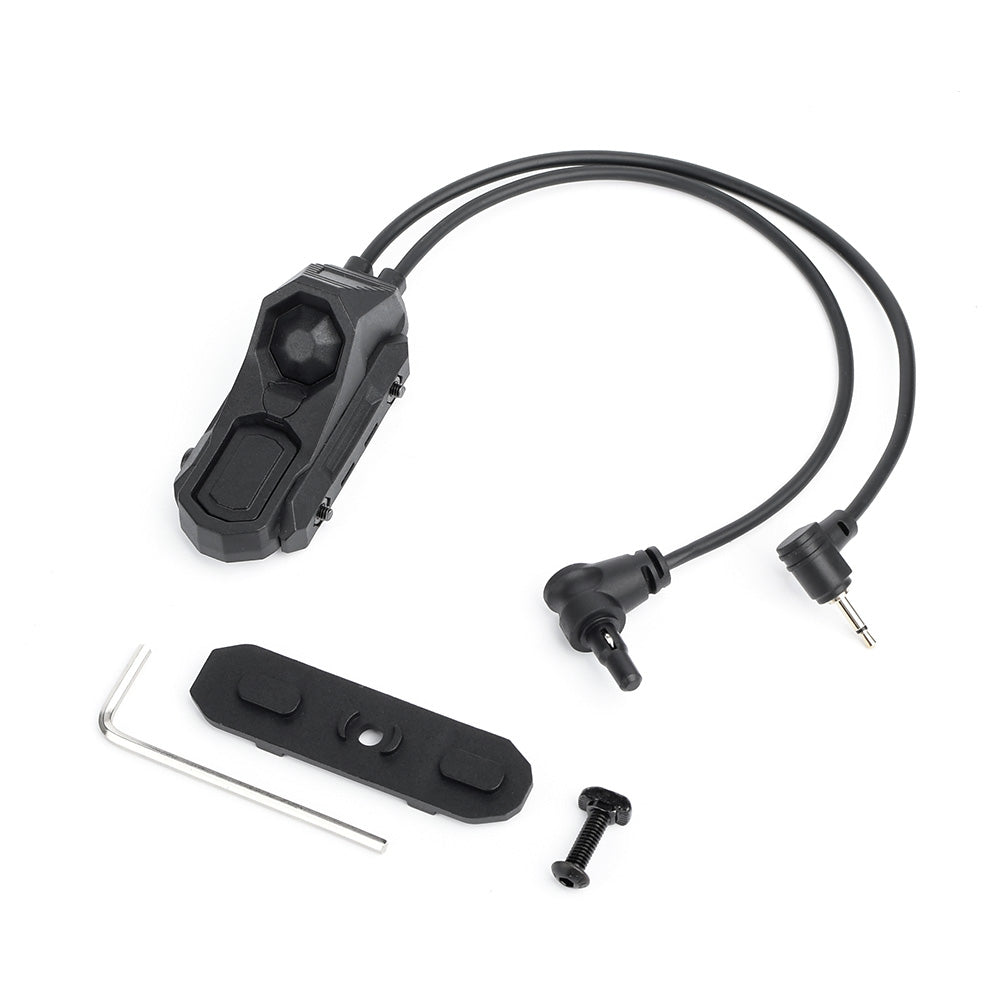 Rebel Double Port Picatinny Switch with Jack & Crane Connector (2.5mm/3.5mm)