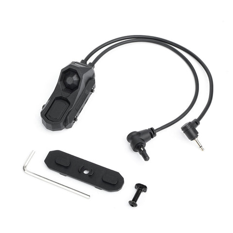Rebel Double Port Picatinny Switch with Jack & Crane Connector (2.5mm/3.5mm)