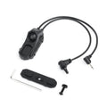 Rebel Double Port Picatinny Switch with Jack & Crane Connector (2.5mm/3.5mm)-2.5mm-Black