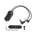 Rebel Double Port Picatinny Switch with Jack & Crane Connector (2.5mm/3.5mm)-3.5mm-Black