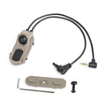 Rebel Double Port Picatinny Switch with Jack & Crane Connector (2.5mm/3.5mm)-3.5mm-Tan