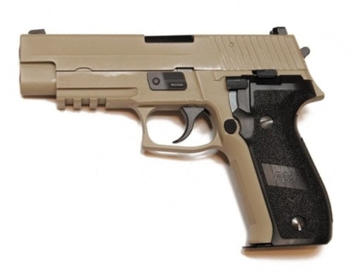 WE F226 MK25 Gas Blowback Pistol - Tan