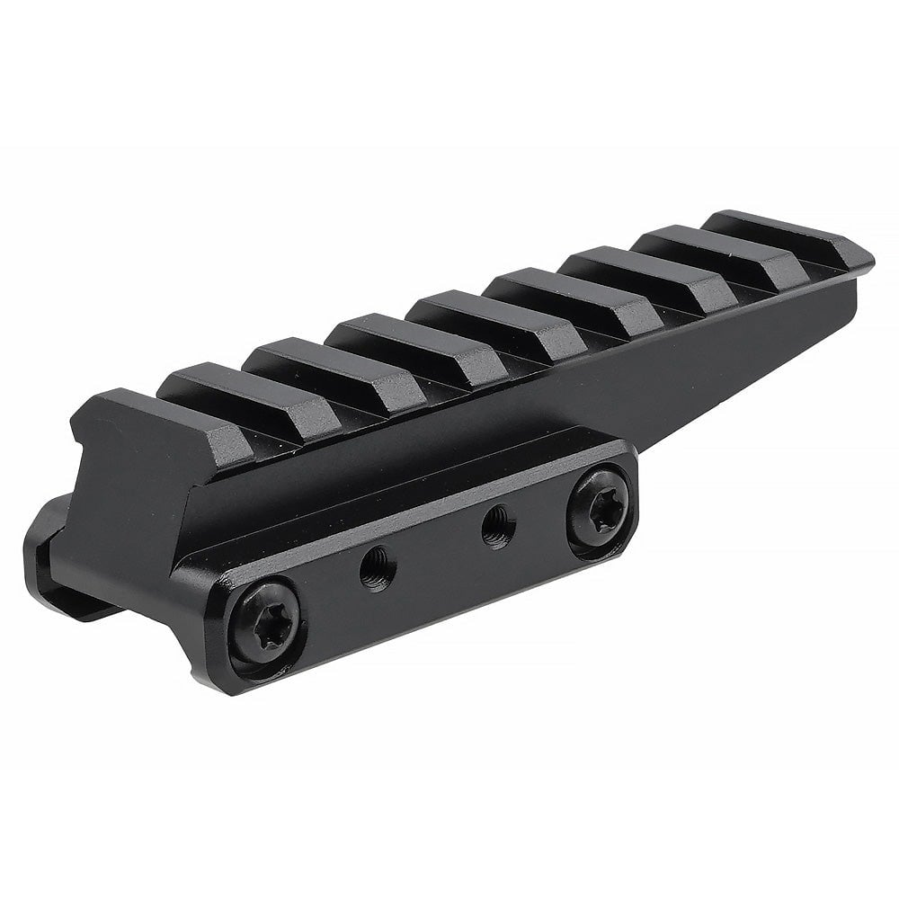 Rebel Aluminium FAST Optics Riser Mount Red Dot Rail Mount - Black