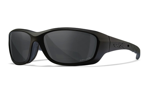 Wiley X Gravity - Matte Black Frame - CAPTIVATE Polarized Grey Lens