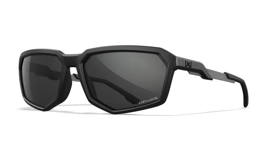 Wiley X RECON - Matt Black Frame - CAPTIVATE Polarized Grey Lens